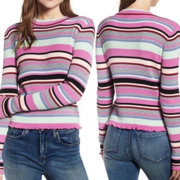 bp Sweaters - Pink  Striped Sweater!